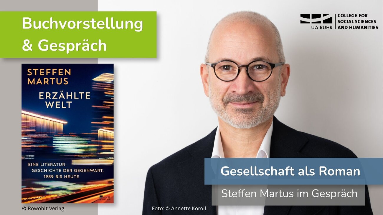 collage of portrait photo and book cover