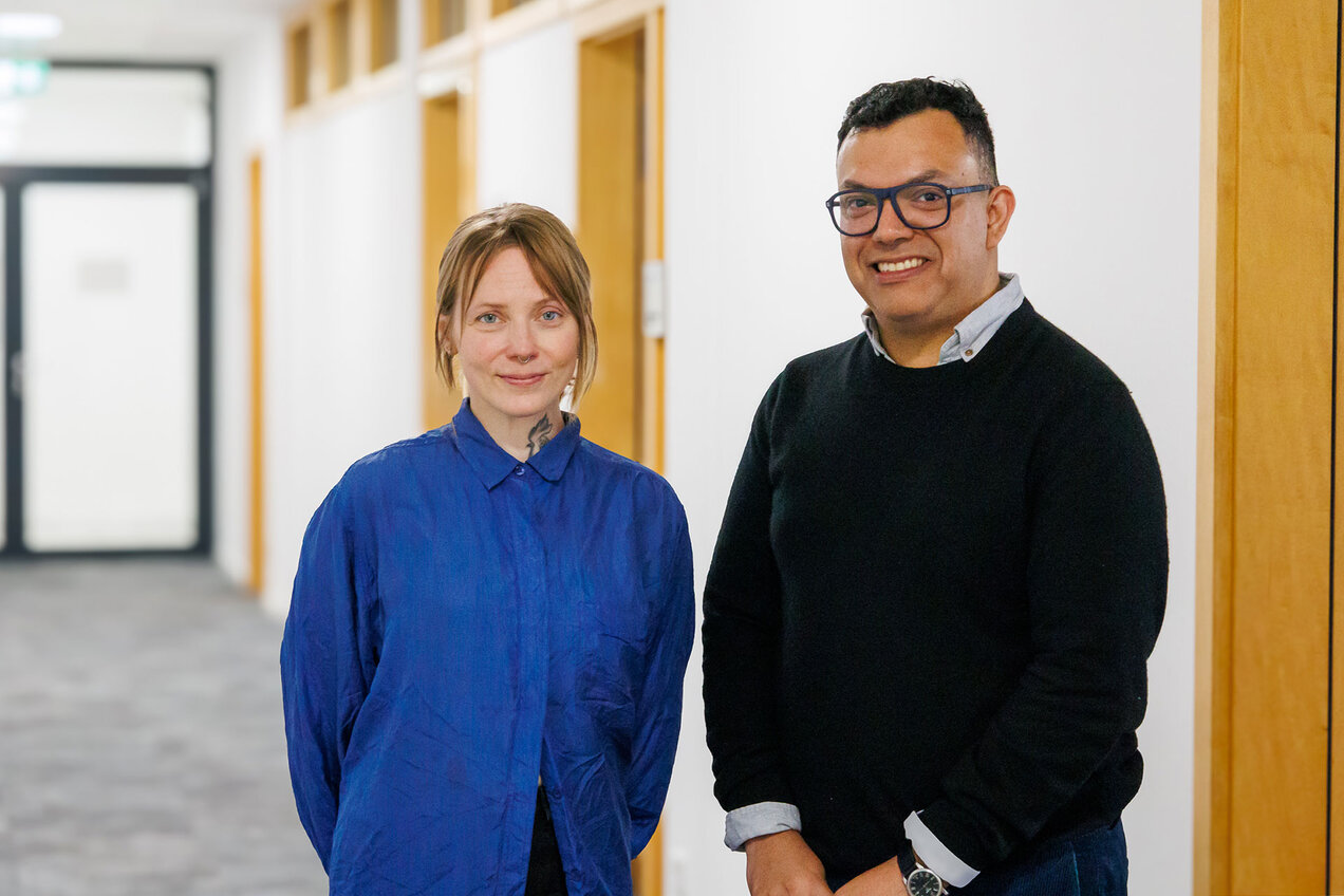 photo of group members Sonja Pyykkö and Carlos Zuniga Nieto